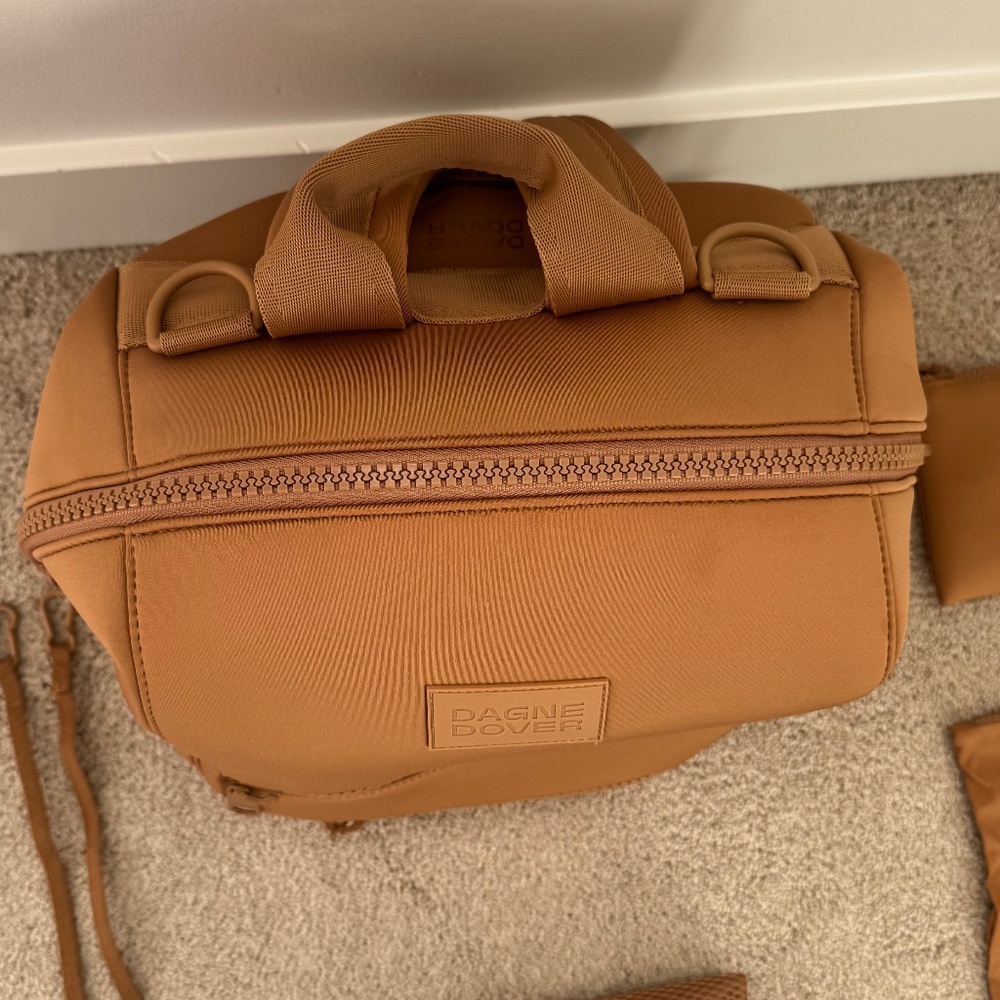 Dagne Dover Indi Neoprene Diaper Backpack, Sz Medium, Color Camel - Picture 4 of 10